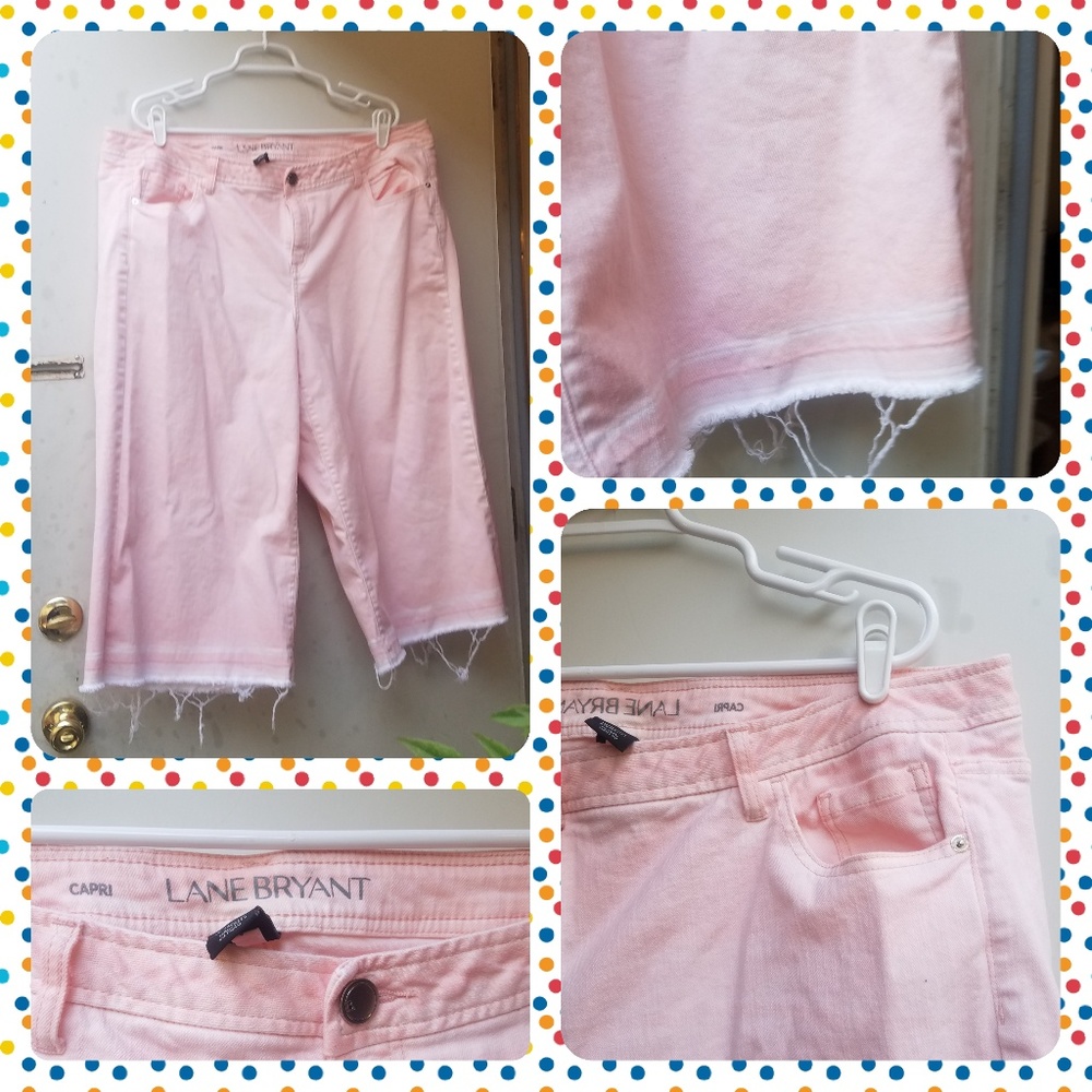 Lane Bryant Pink Jean Shorts